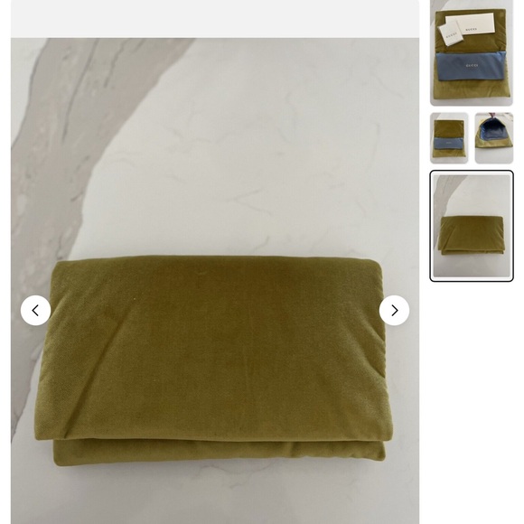 Gucci Sunglasses Limited Edition Yellow Velvet X-Large
Sunglass Case Pou… - Picture 3 of 5